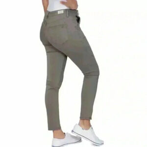 Seven7 Green Military Utility Ankle Stretch Midrise Ankle Skinny Pants Size 12